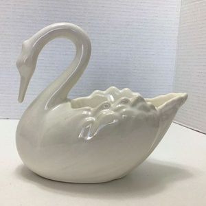 VTG Ceramic Swan Planter The Collectables Canadiana Pottery Ingleside